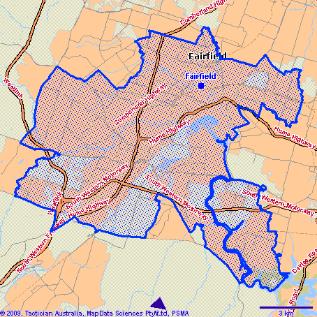 Fairfield Map